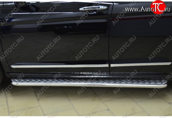 35 549 р. Широкая защита порогов с трубой диаметром 42 мм SLITKOFF v3 Haval H6 (2013-2020)  с доставкой в г. Вологда