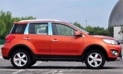 3 799 р. Накладки на центральные стойки дверей СТ Great Wall Hover M4 (2012-2016) (Неокрашенные)  с доставкой в г. Вологда. Увеличить фотографию 2