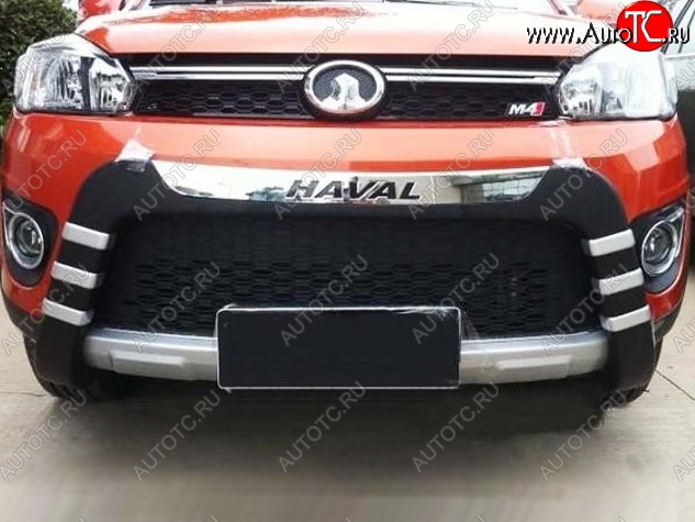 15 049 р. Накладка на передний бампер СТ Great Wall Hover M4 (2012-2016) (Неокрашенная)  с доставкой в г. Вологда