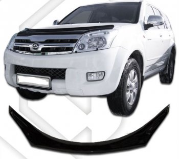 Дефлектор капота CA-Plastic Great Wall Hover (2006-2014)  дорестайлинг,  1-ый рестайлинг