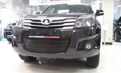 1 469 р. Сетка на бампер Russtal (черная) Great Wall Hover H3  дорестайлинг (2010-2014)  с доставкой в г. Вологда. Увеличить фотографию 5