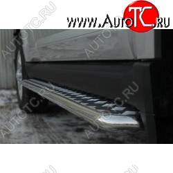 20 999 р. Широкая защита порогов с трубой диаметром 42 мм SLITKOFF v3 Great Wall Hover H5 (2010-2017)  с доставкой в г. Вологда