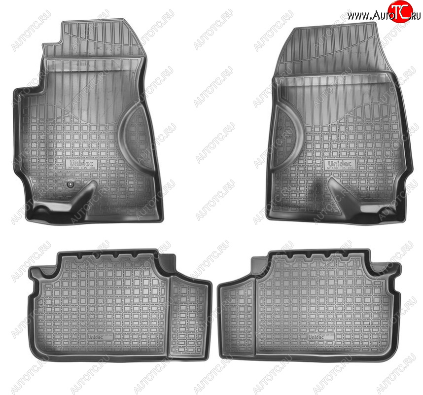 2 379 р. Комплект салонных ковриков Norplast Haima 7 S3 (2013-2016) (Цвет: черный)  с доставкой в г. Вологда