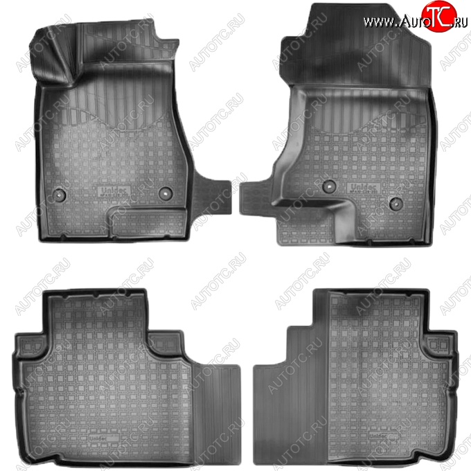2 799 р. Коврики салонные Noplast (3D) Haval H6 (2013-2020) (Черные)  с доставкой в г. Вологда