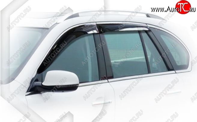 2 159 р. Дефлектор капота CA-Plastiс  Haval H8 (2015-2017) (Classic полупрозрачный, Без хром.молдинга)  с доставкой в г. Вологда