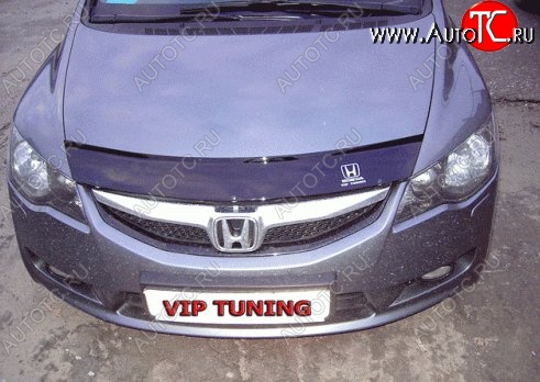 999 р. Дефлектор капота Russtal Honda Civic FD седан дорестайлинг (2005-2008)  с доставкой в г. Вологда