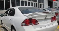 5 849 р. Спойлер M-VRS Honda Civic FD седан дорестайлинг (2005-2008) (Неокрашенный)  с доставкой в г. Вологда. Увеличить фотографию 2