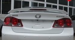 5 849 р. Спойлер M-VRS Honda Civic FD седан дорестайлинг (2005-2008) (Неокрашенный)  с доставкой в г. Вологда. Увеличить фотографию 3
