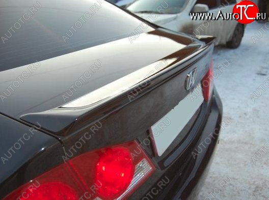 4 349 р. Лип спойлер Mugen-Style Honda Civic FD седан дорестайлинг (2005-2008) (Неокрашенный)  с доставкой в г. Вологда