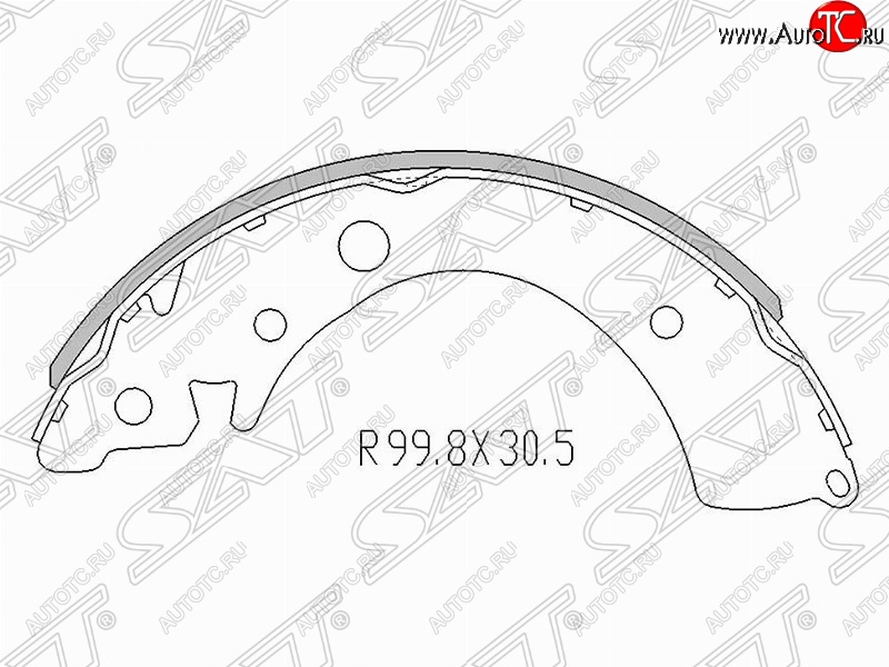 1 079 р. Колодки тормозные задние SAT  Honda Civic  FK,FN - Jazz  с доставкой в г. Вологда