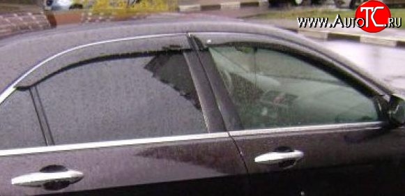 999 р. Комплект дефлекторов окон (ветровиков) 4 шт. (седан) Russtal Honda Accord 7 CL седан дорестайлинг (2002-2005)  с доставкой в г. Вологда