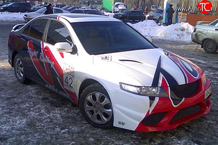 15 949 р. Пластиковый капот Night-Racing Honda Accord 7 CL седан дорестайлинг (2002-2005) (Неокрашенный)  с доставкой в г. Вологда