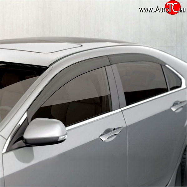4 199 р. Дефлекторы окон (ветровики) Novline 4 шт Honda Accord 8 CU седан дорестайлинг (2008-2011)  с доставкой в г. Вологда