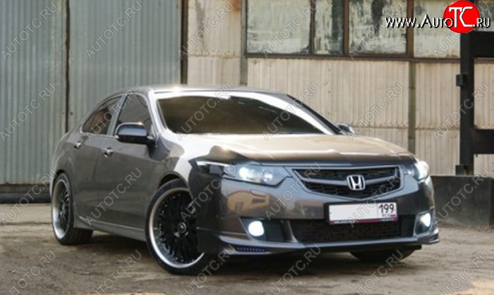 4 049 р. Накладка на передний бампер Jaguar Honda Accord 8 CU седан дорестайлинг (2008-2011)  с доставкой в г. Вологда