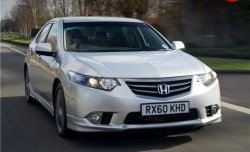 4 679 р. Клыки Type-S Mini на передний бампер автомобиля  Honda Accord ( 8 CU,  8 CW) (2011-2013) седан рестайлинг, универсал рестайлинг (Неокрашенная)  с доставкой в г. Вологда. Увеличить фотографию 7