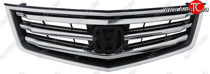 5 549 р. Решётка радиатора SAT (хром) Honda Accord 8 CU седан дорестайлинг (2008-2011)  с доставкой в г. Вологда