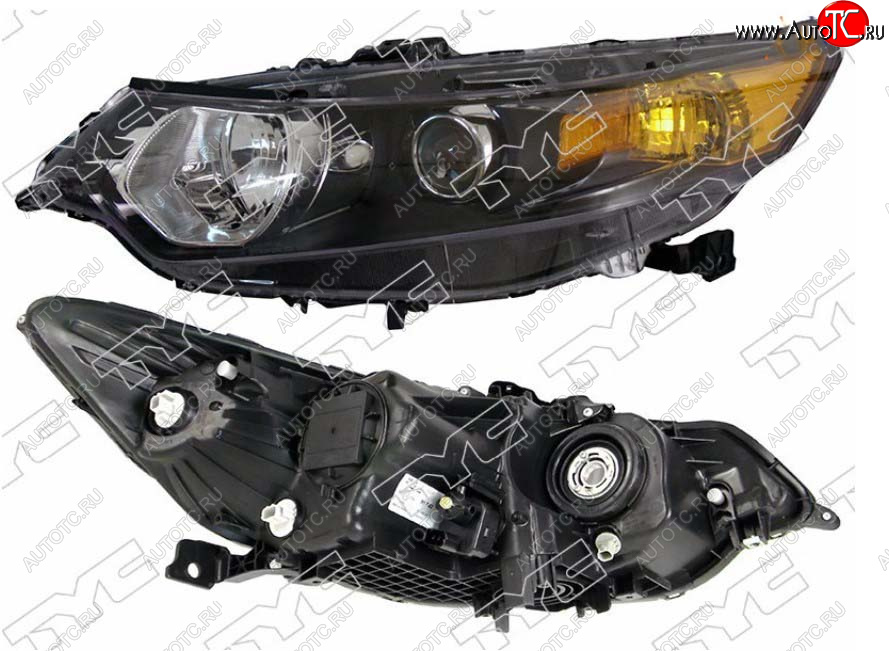 5 849 р. Левая фара передняя TYC (галоген, с электрокорректором) Honda Accord 8 CU седан дорестайлинг (2008-2011)  с доставкой в г. Вологда