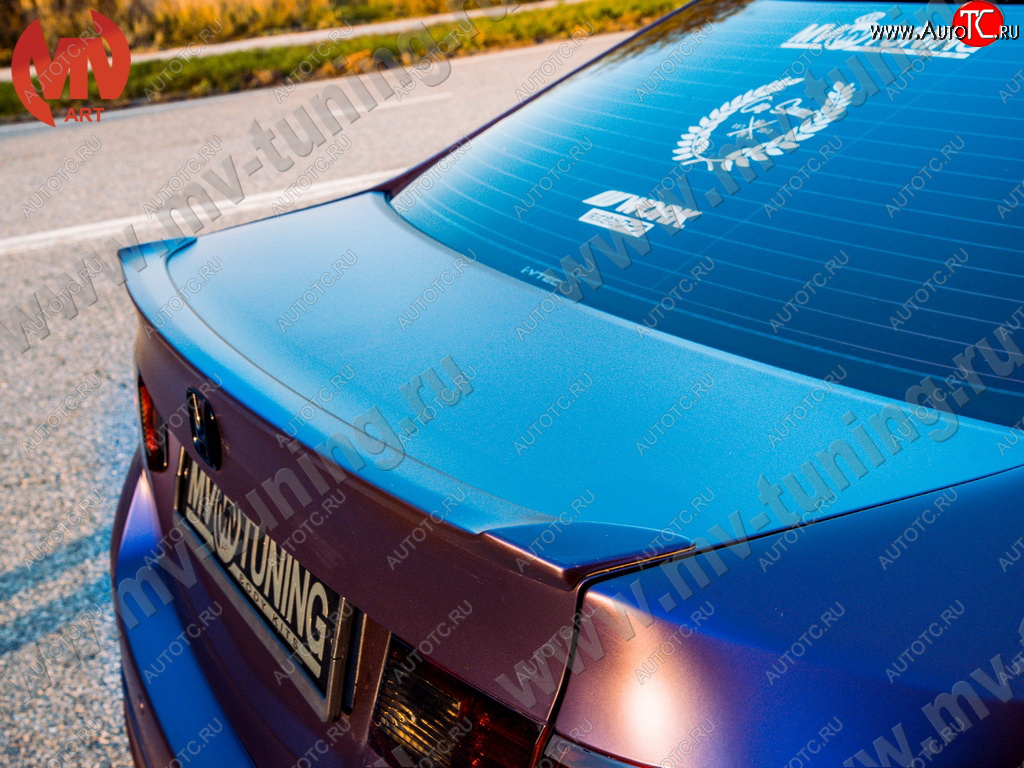 4 199 р. Лип спойлер на крышку багажника MV-Tuning Honda Accord 8 CU седан дорестайлинг (2008-2011) (Неокрашенный)  с доставкой в г. Вологда