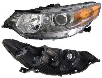 Левая фара SAT (с электрокорректором под ксенон) Honda Accord ( 8 CU,  8 CW) (2011-2013) седан рестайлинг, универсал рестайлинг