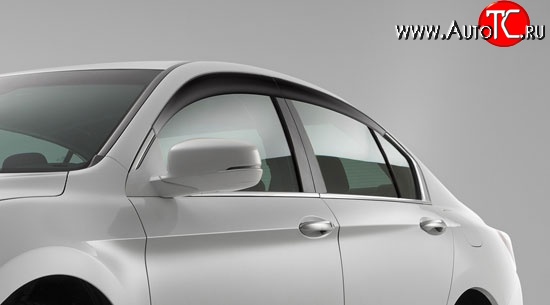2 114 р. Дефлекторы окон (ветровики) Novline 4 шт. Honda Accord 9 CR седан дорестайлинг (2013-2016)  с доставкой в г. Вологда