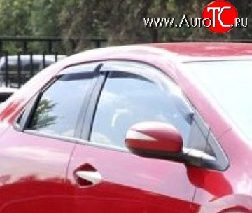 999 р. Комплект дефлекторов окон (ветровиков) 4 шт. Russtal Honda Civic FK,FN хэтчбэк 5 дв. дорестайлинг (2005-2008)  с доставкой в г. Вологда