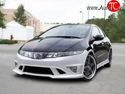 10 349 р. Передний бампер NeoDesign Honda Civic FK,FN хэтчбэк 5 дв. дорестайлинг (2005-2008)  с доставкой в г. Вологда