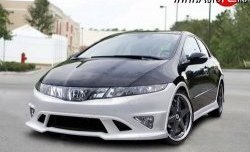 4 499 р. Пороги накладки NeoDesign Honda Civic FK,FN хэтчбэк 5 дв. дорестайлинг (2005-2008)  с доставкой в г. Вологда. Увеличить фотографию 2