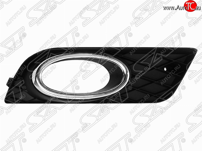 439 р. Левая рамка противотуманной фары SAT (с хром ободком)  Honda Civic  FB (2011-2016) седан  с доставкой в г. Вологда
