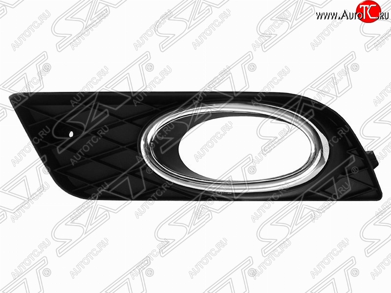 429 р. Правая рамка противотуманной фары SAT (с хром ободком)  Honda Civic  FB (2011-2016) седан  с доставкой в г. Вологда