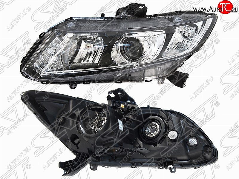 5 999 р. Левая фара передняя SAT (под ксенон)  Honda Civic  FB (2011-2016) седан  с доставкой в г. Вологда