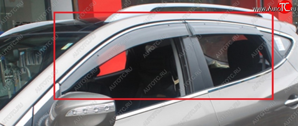 4 399 р. Дефлекторы окон (ветровики) SuvStyle Honda CR-V RE1,RE2,RE3,RE4,RE5,RE7 дорестайлинг (2007-2010)  с доставкой в г. Вологда