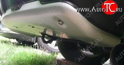 7 249 р. Накладка на задний бампер CT Honda CR-V RE1,RE2,RE3,RE4,RE5,RE7 рестайлинг (2009-2012) (Неокрашенная)  с доставкой в г. Вологда