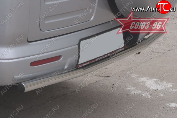 7 289 р. Защита заднего бампера Souz-96 (d42) Honda CR-V RE1,RE2,RE3,RE4,RE5,RE7 дорестайлинг (2007-2010)  с доставкой в г. Вологда
