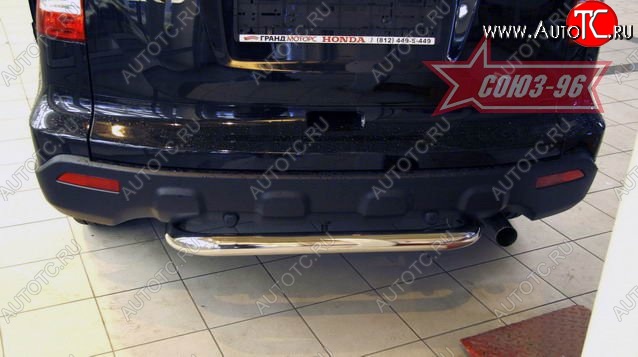 14 649 р. Защита заднего бампера Souz-96 (d60) Honda CR-V RE1,RE2,RE3,RE4,RE5,RE7 дорестайлинг (2007-2010)  с доставкой в г. Вологда