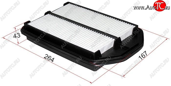 369 р. Фильтр воздушный двигателя SAT  Honda CR-V  RE1,RE2,RE3,RE4,RE5,RE7 (2007-2012) дорестайлинг, рестайлинг  с доставкой в г. Вологда
