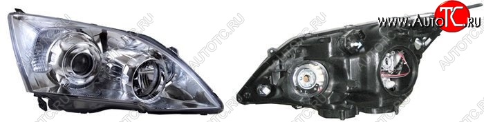 7 899 р. Правая фара передняя SAT (с электрокорректором, Евросвет) Honda CR-V RE1,RE2,RE3,RE4,RE5,RE7 рестайлинг (2009-2012)  с доставкой в г. Вологда