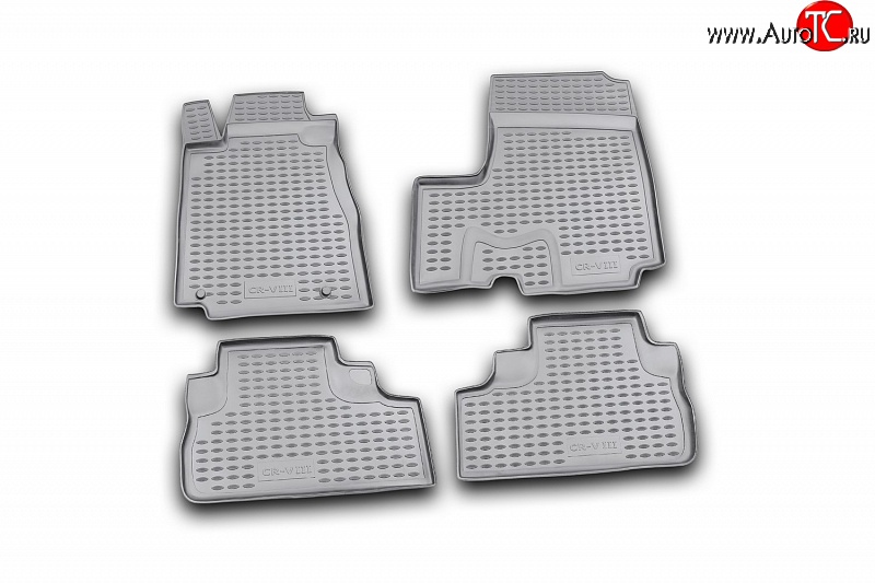 2 759 р. Коврики в салон Element 4 шт. (полиуретан) Honda CR-V RE1,RE2,RE3,RE4,RE5,RE7 дорестайлинг (2007-2010)  с доставкой в г. Вологда