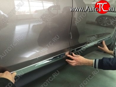 8 049 р. Молдинги CT Honda CR-V RM1,RM3,RM4 дорестайлинг (2012-2015) (Неокрашенные)  с доставкой в г. Вологда
