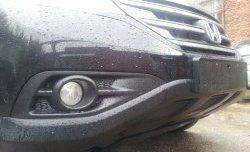 2 249 р. Сетка на бампер (2.4) Russtal (черная) Honda CR-V RM1,RM3,RM4 дорестайлинг (2012-2015)  с доставкой в г. Вологда. Увеличить фотографию 5