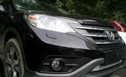 1 539 р. Сетка на бампер (2.0) Russtal (хром) Honda CR-V RM1,RM3,RM4 дорестайлинг (2012-2015)  с доставкой в г. Вологда. Увеличить фотографию 8