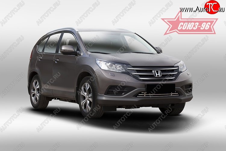 5 174 р. Декоративный элемент воздухозаборника Souz-96 (d16) Honda CR-V RM1,RM3,RM4 дорестайлинг (2012-2015)  с доставкой в г. Вологда