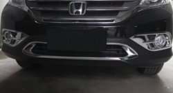 8 049 р. Накладка на передний воздуховод СТ Honda CR-V RM1,RM3,RM4 дорестайлинг (2012-2015)  с доставкой в г. Вологда. Увеличить фотографию 2