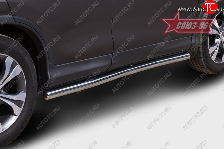 11 789 р. Защита порогов Souz-96 (d60) Honda CR-V RM1,RM3,RM4 дорестайлинг (2012-2015)  с доставкой в г. Вологда