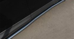 13 249 р. Защита порогов из круглой трубы диаметром 63 мм Russtal Honda CR-V RM1,RM3,RM4 дорестайлинг (2012-2015) (Защита порогов с со скосами на торцах (вариант 1))  с доставкой в г. Вологда. Увеличить фотографию 6