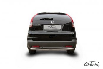 8 999 р. Защита штатных порогов Arbori (нержавейка, d57 mm). Honda CR-V RM1,RM3,RM4 дорестайлинг (2012-2015)  с доставкой в г. Вологда. Увеличить фотографию 2