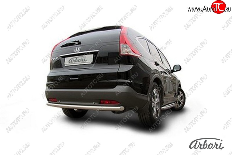 8 999 р. Защита штатных порогов Arbori (нержавейка, d57 mm). Honda CR-V RM1,RM3,RM4 дорестайлинг (2012-2015)  с доставкой в г. Вологда