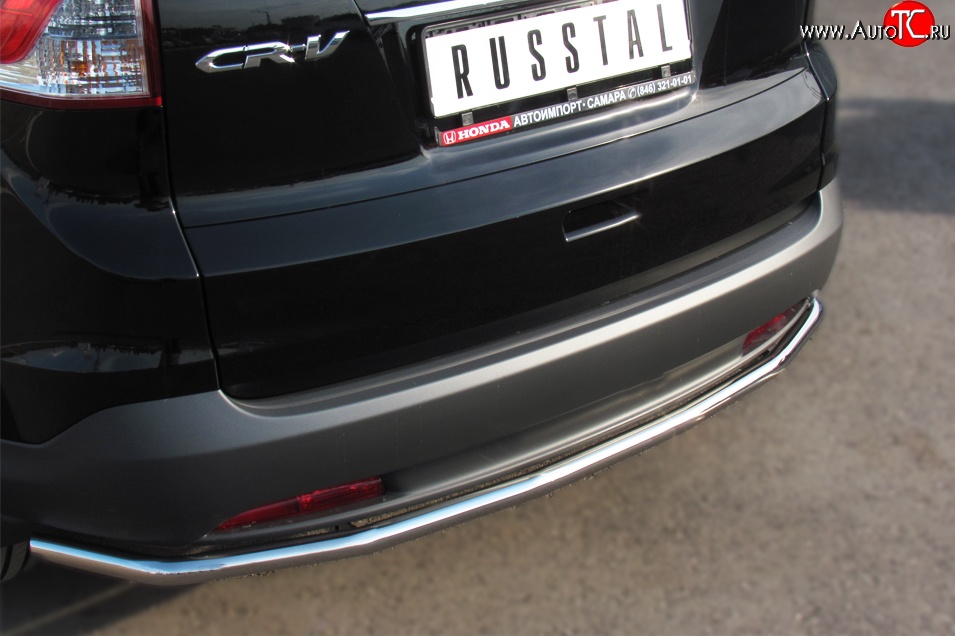 12 999 р. Одинарная защита заднего бампера из трубы диаметром 42 мм SLITKOFF Honda CR-V RM1,RM3,RM4 дорестайлинг (2012-2015)  с доставкой в г. Вологда