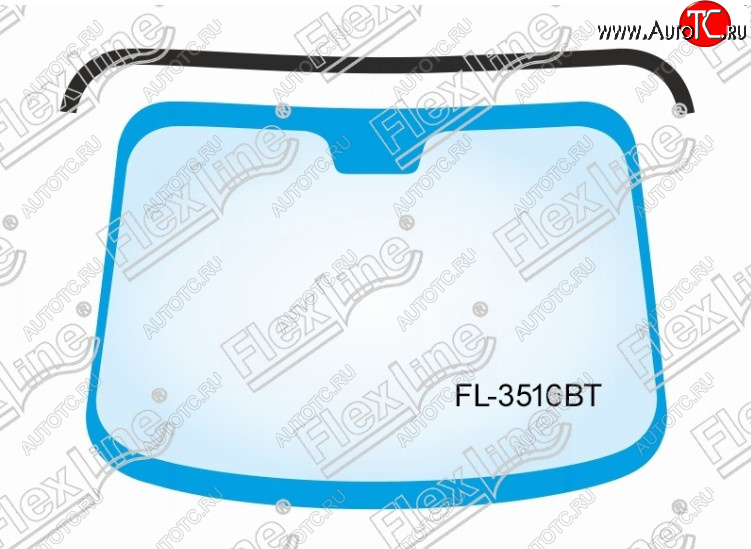 879 р. Молдинг лобового стекла FlexLine  Honda CR-V  RM1,RM3,RM4 (2012-2018) дорестайлинг, рестайлинг  с доставкой в г. Вологда
