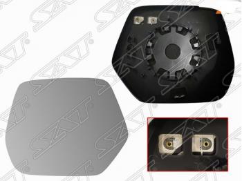 Левое полотно зеркала SAT (асферическое с обогревом) Honda CR-V RM1,RM3,RM4 дорестайлинг (2012-2015)