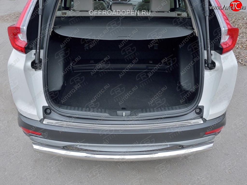 2 749 р. Накладка на задний бампер Russtal (лист) Honda CR-V RW,RT дорестайлинг (2016-2020)  с доставкой в г. Вологда